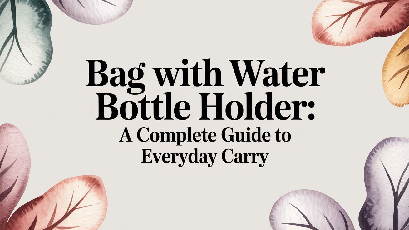 Bag with water bottle holder: A Complete Guide to Everyday Carry