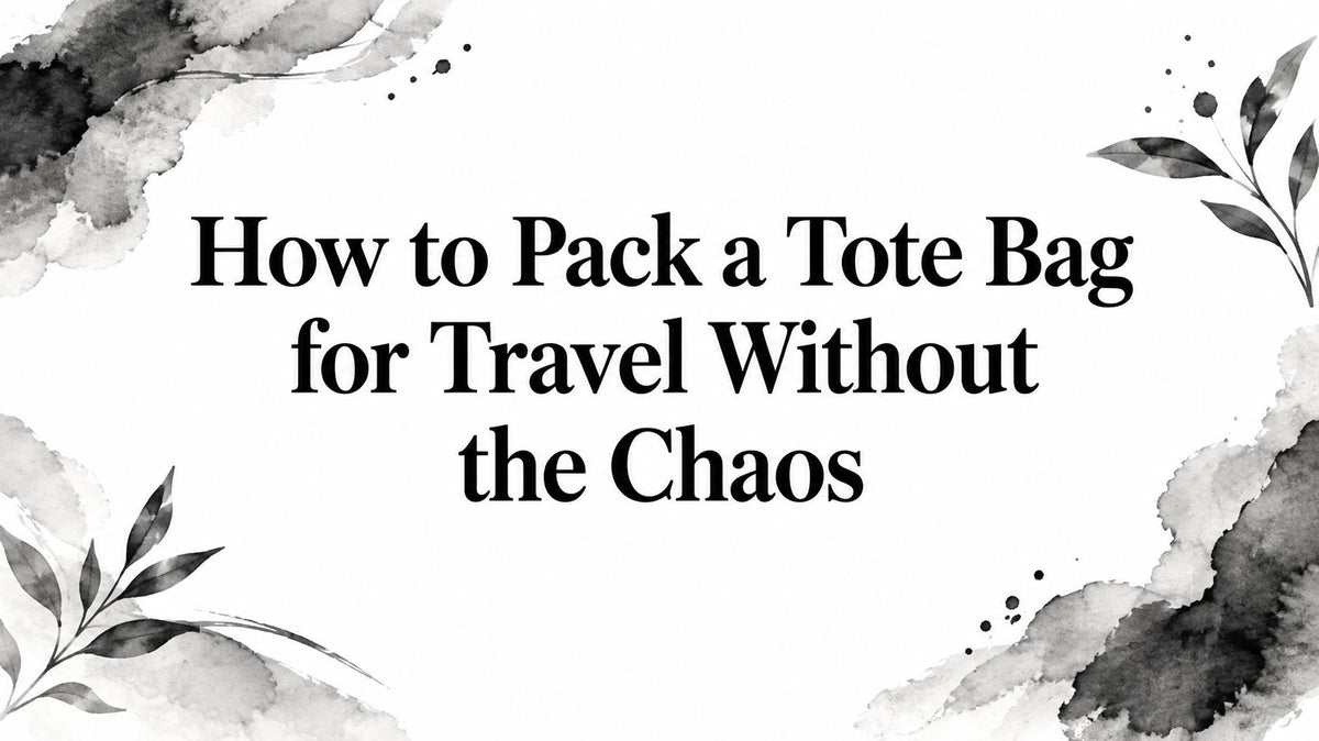 How to Pack a Tote Bag for Travel Without the Chaos