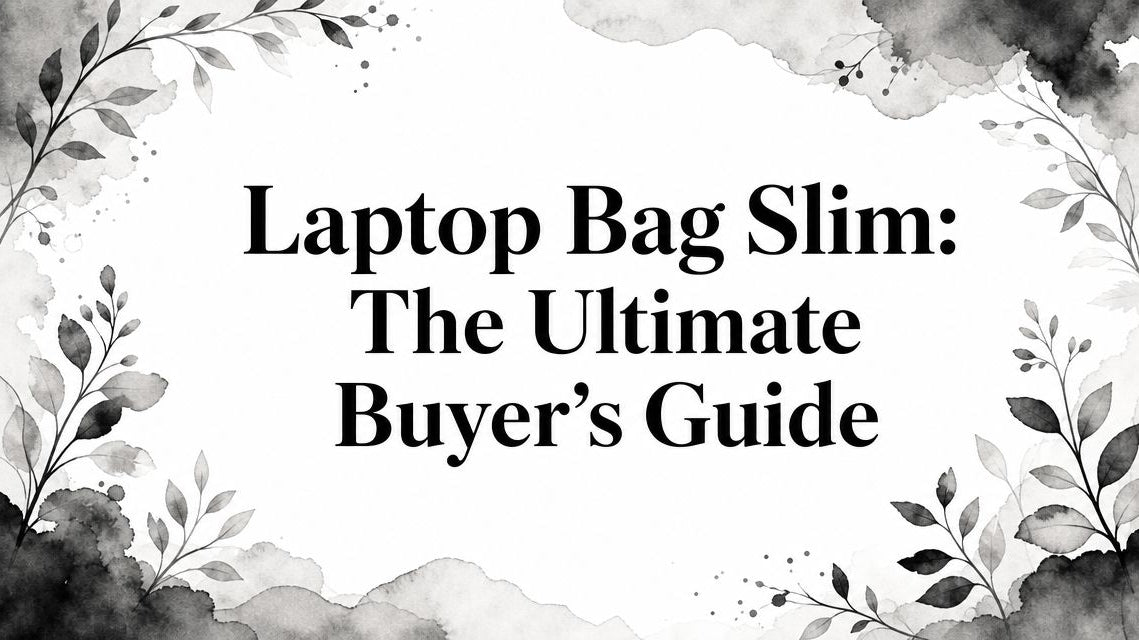 Laptop Bag Slim: The Ultimate Buyer's Guide