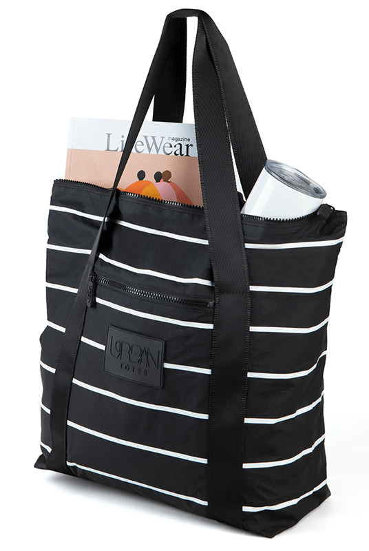 Striped Tote Bag for Grocery Store