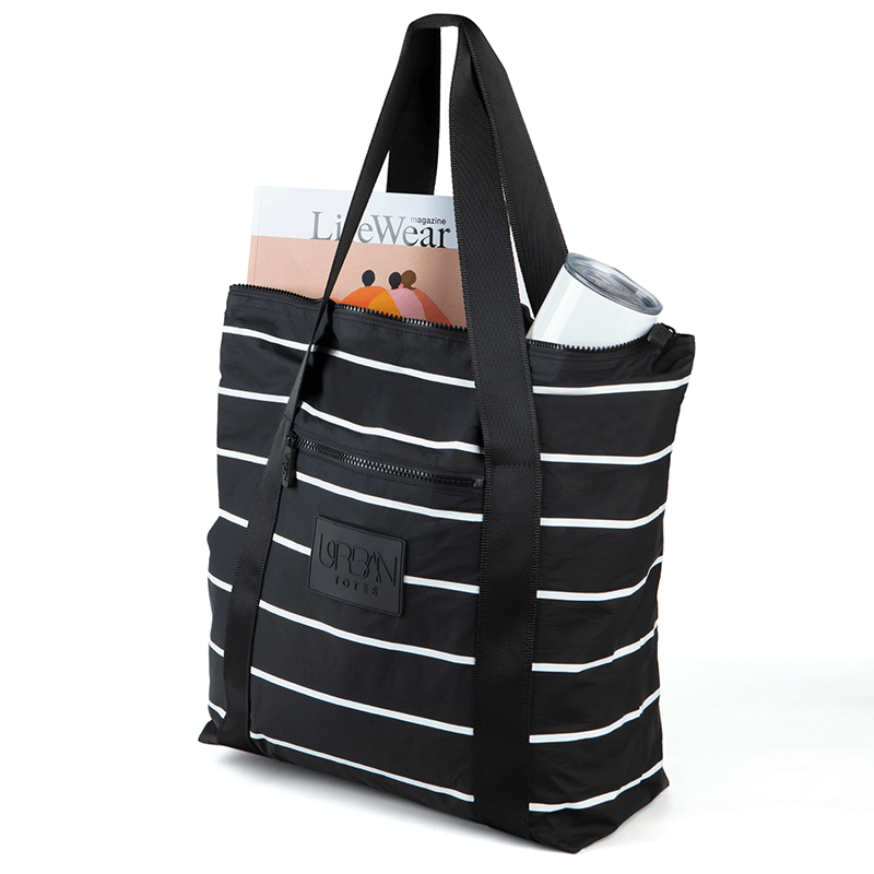 Striped Tote Bag for Grocery Store
