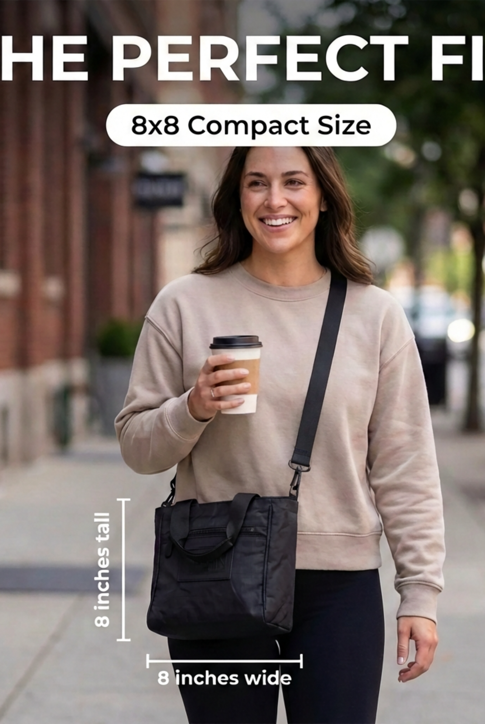 Perfectly proportioned compact crossbody mini purse