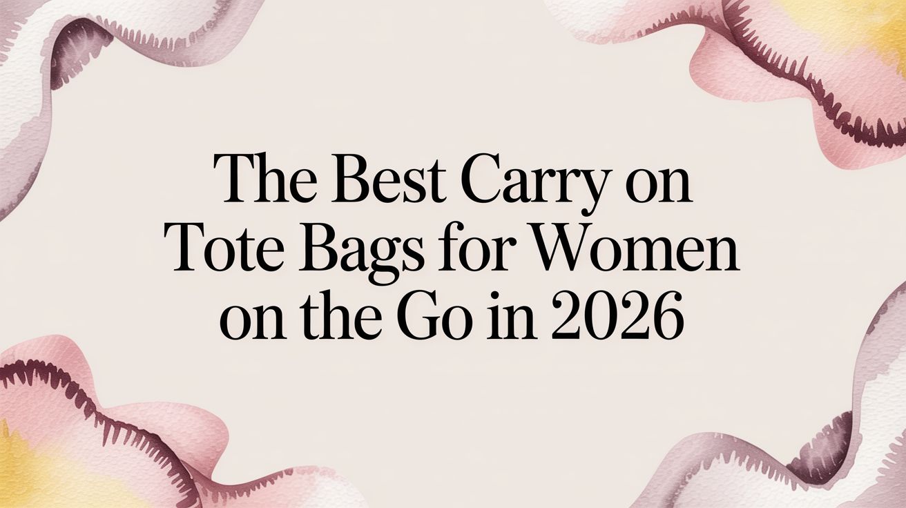 The Best Carry on Tote Bags for Women on the Go in 2026