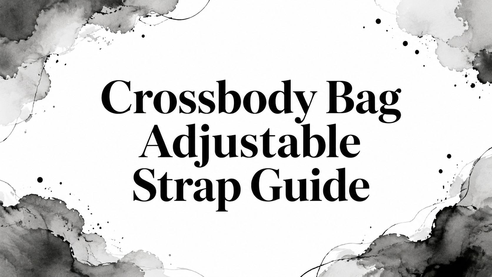 Crossbody Bag Adjustable Strap Guide