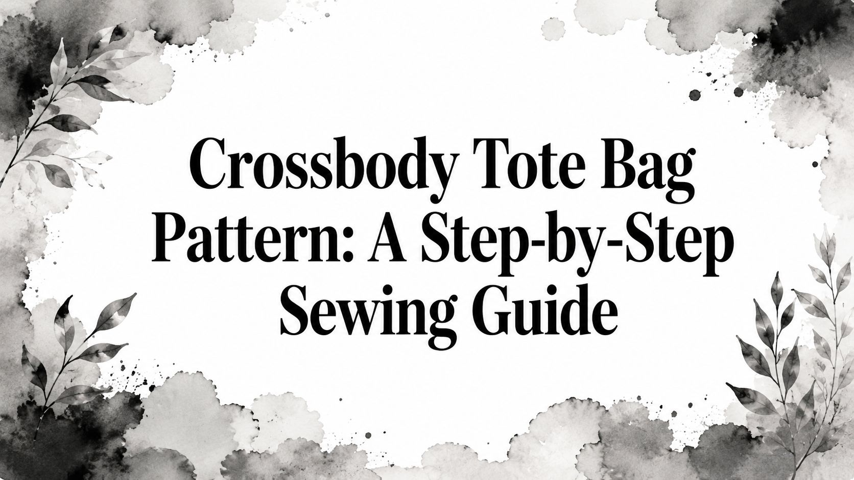 Crossbody Tote Bag Pattern: A Step-by-Step Sewing Guide