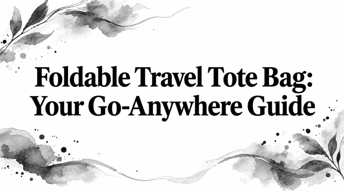 Foldable Travel Tote Bag: Your Go-Anywhere Guide