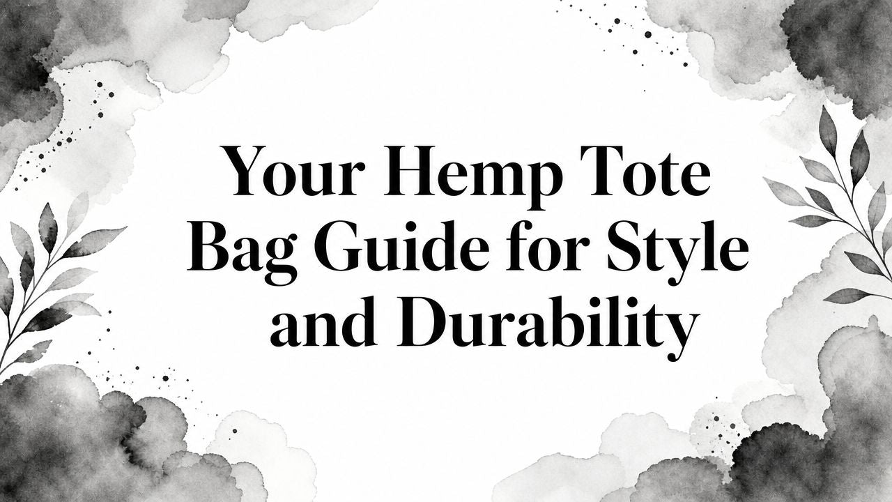 Your Hemp Tote Bag Guide for Style and Durability