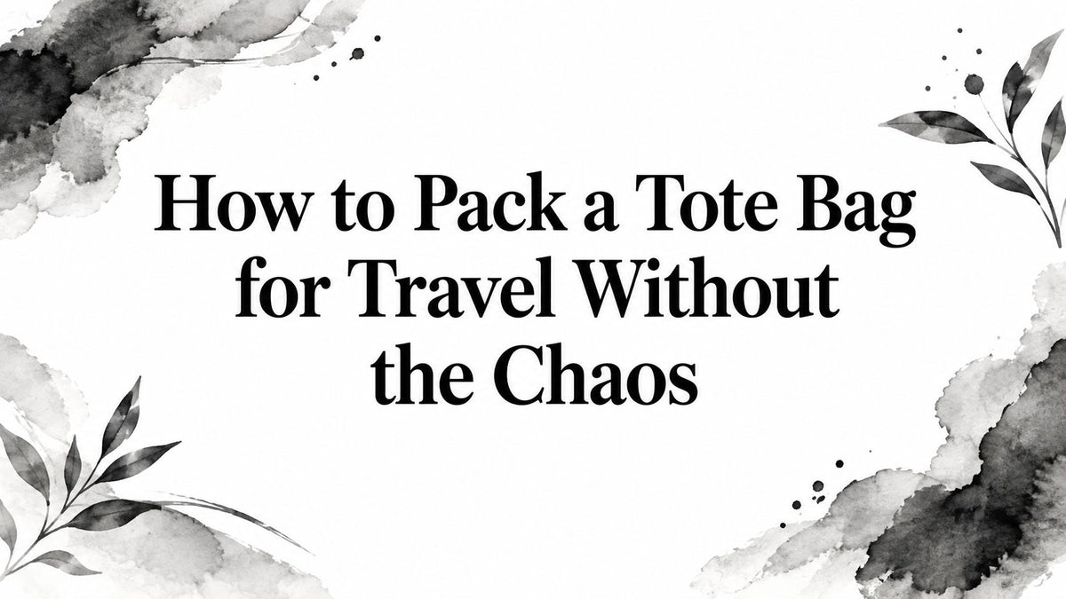 How to Pack a Tote Bag for Travel Without the Chaos