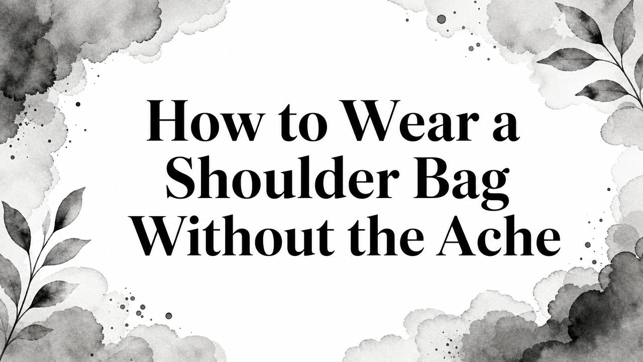 How to Wear a Shoulder Bag Without the Ache