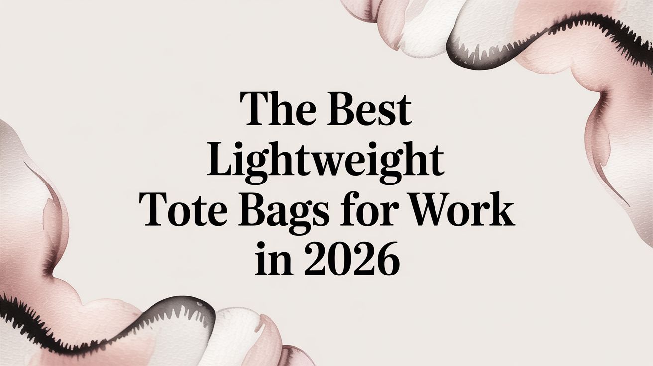 The Best Lightweight Tote Bags for Work in 2026
