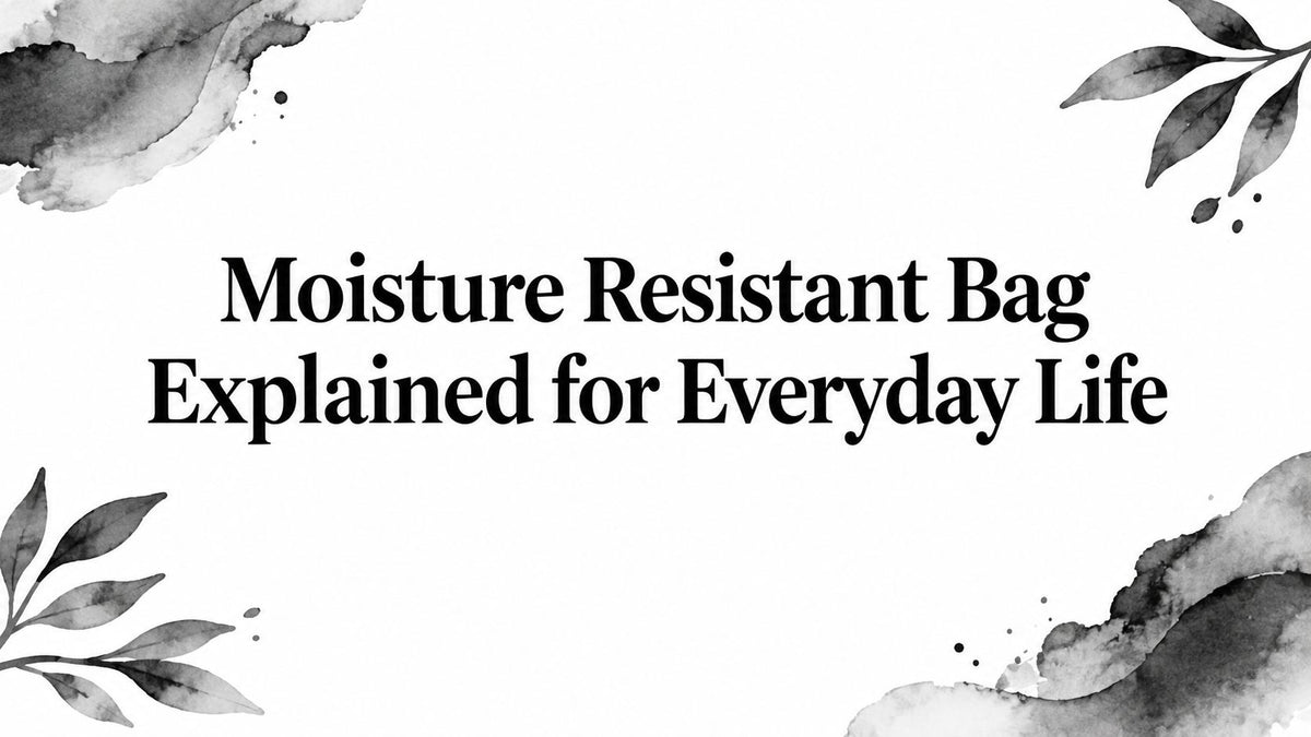 Moisture Resistant Bag Explained for Everyday Life