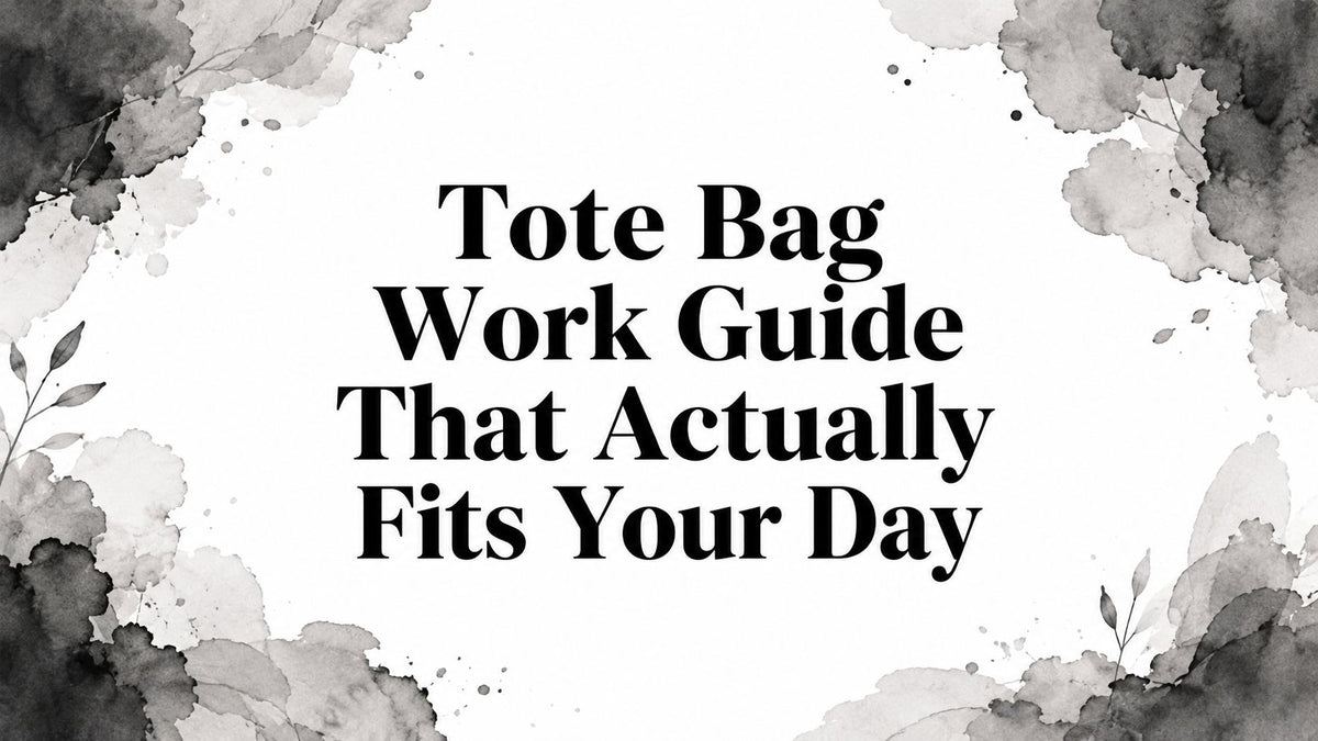 Tote Bag Work Guide That Actually Fits Your Day