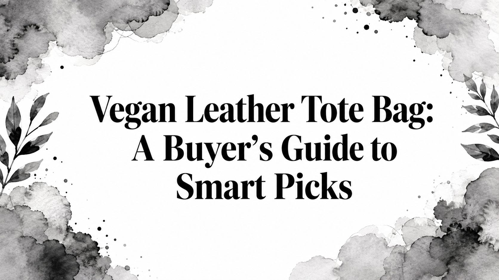 Vegan Leather Tote Bag: A Buyer's Guide to Smart Picks