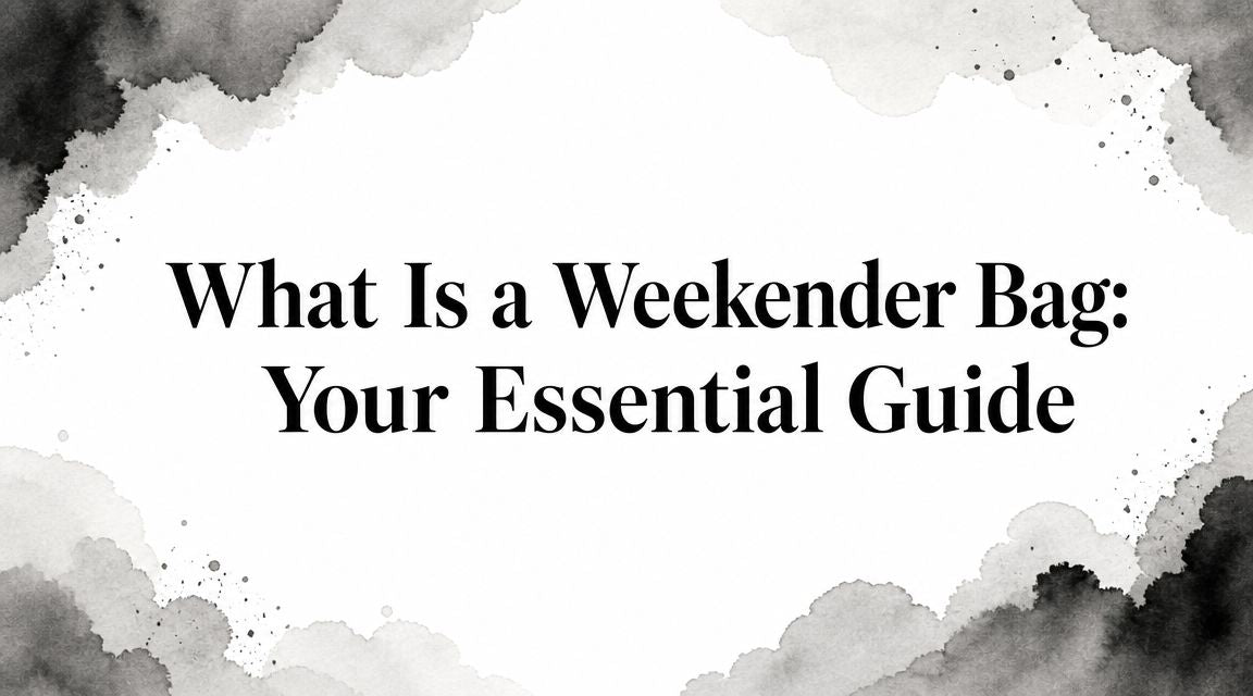 What Is a Weekender Bag: Your Essential Guide