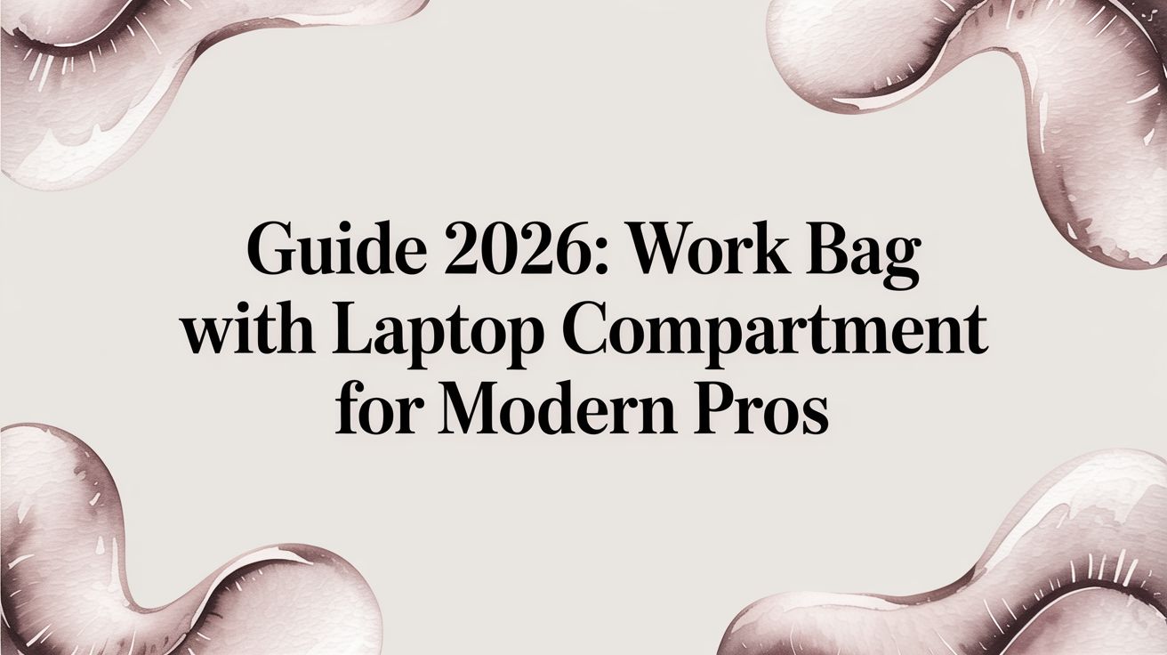 Guide 2026: work bag with laptop compartment for Modern Pros