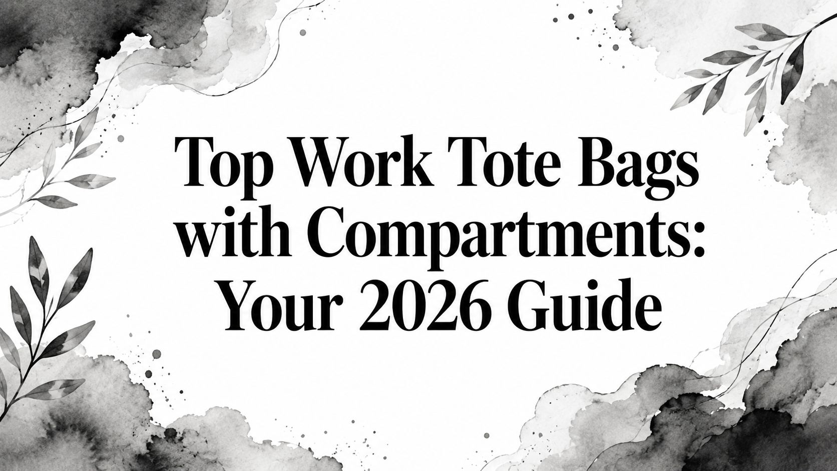 Top Work Tote Bags with Compartments: Your 2026 Guide