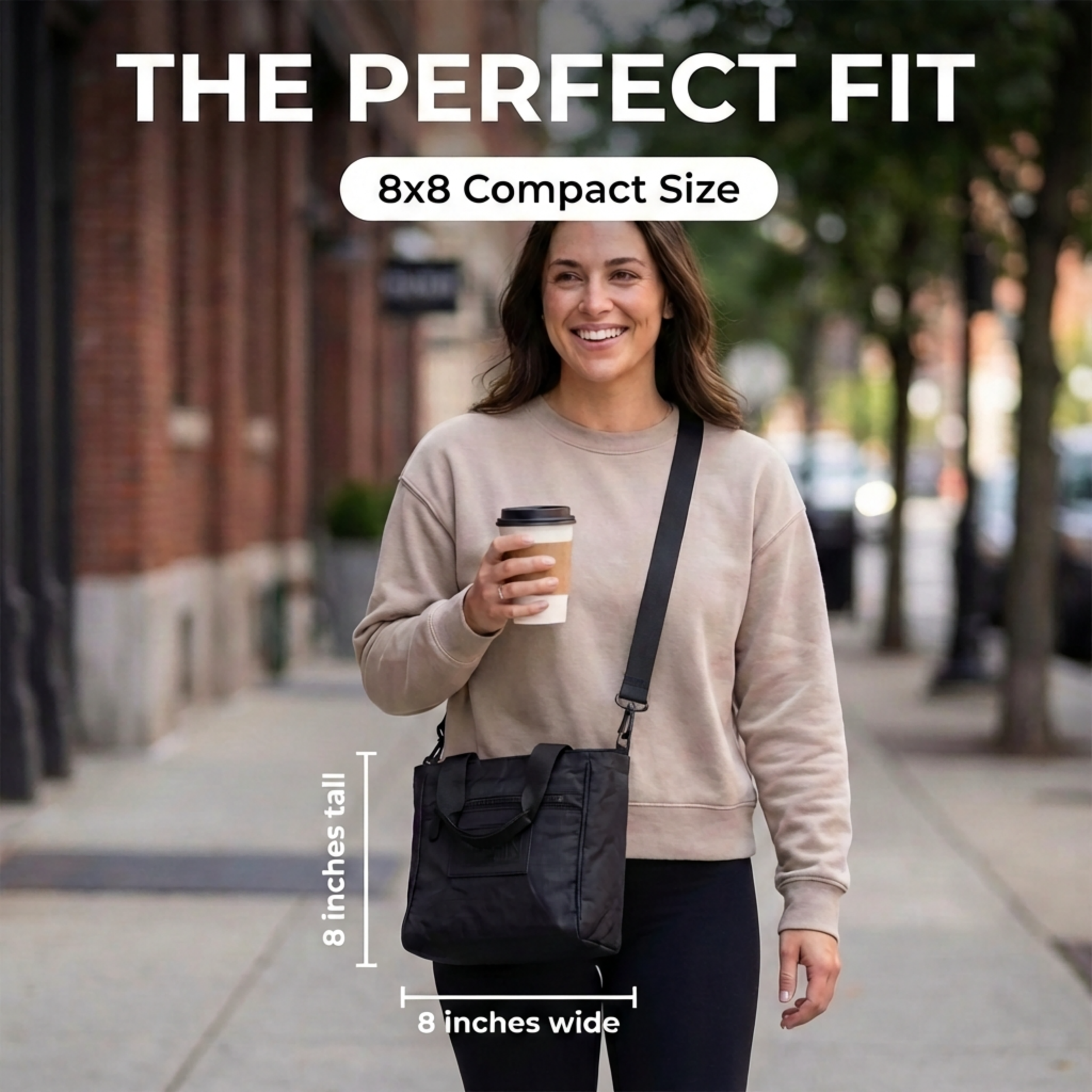 Perfectly proportioned compact crossbody mini purse